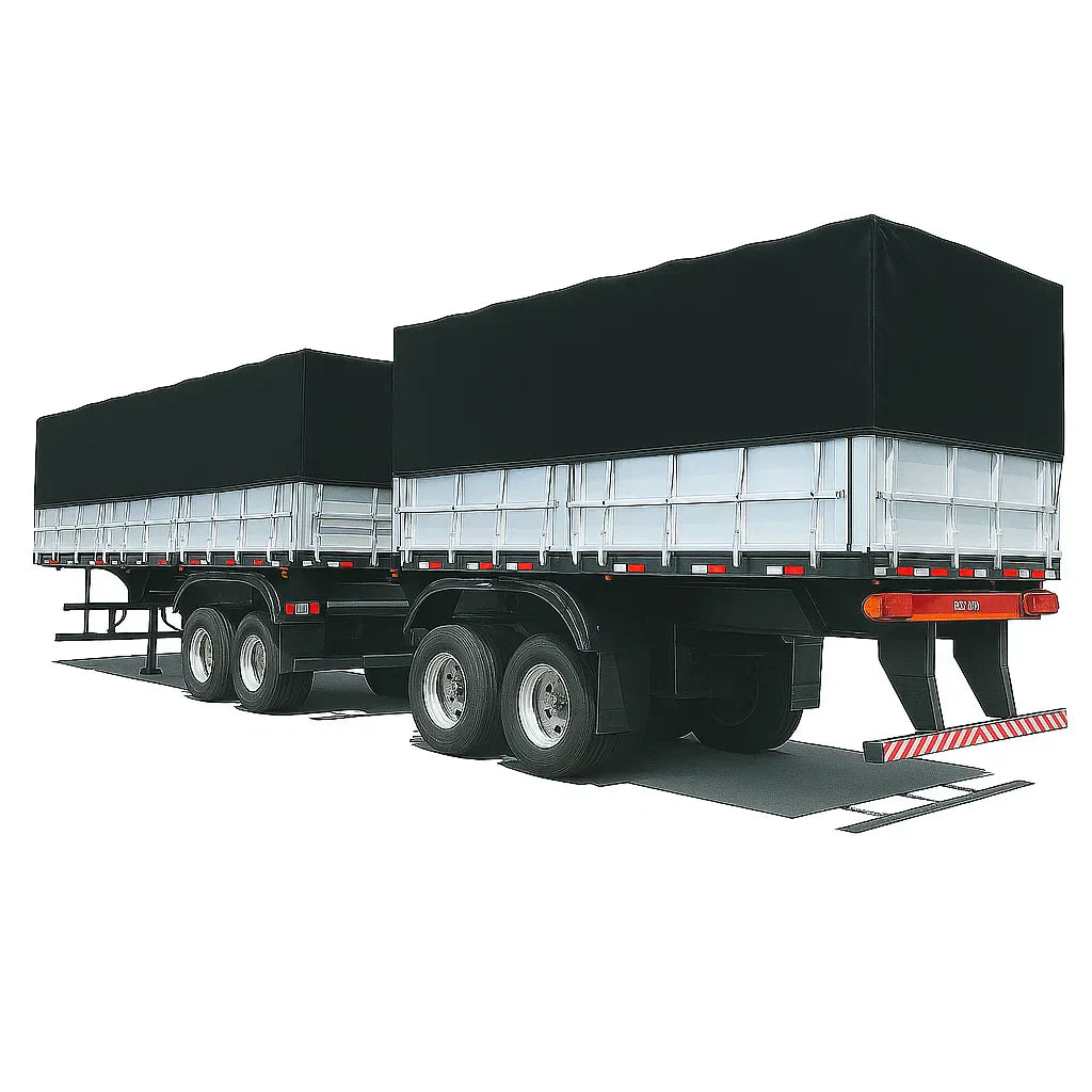 Miniatura Realista de Controle Remoto Caminhão Scania S540 6X4 + Carreta de Brinde